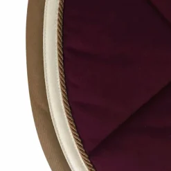 Privilège Equitation - Tapis de selle Del Mar /taupe Bordeaux
