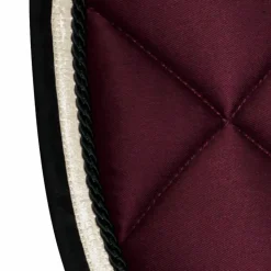 New Privilège Equitation - Tapis de selle Del Mar /noir Bordeaux