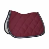 Privilège Equitation - Tapis de selle Palm Beach bordeaux/gris/marine Hot