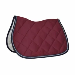 Privilège Equitation - Tapis de selle Palm Beach bordeaux/gris/marine Hot