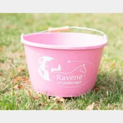 Ravene - Seau 100% recyclé rose pale avec anse 15L
