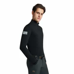 Sale RG Italy - Baselayer manches longues homme RG Jersey Fleece Noir