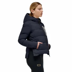 Outlet RG Italy - Doudoune manches longues femme Hooded Puffer Marine