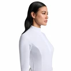Hot RG Italy - Polo de concours manches longues femme Competition Blanc