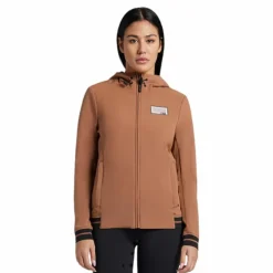 RG Italy - Veste manches longues femme RG Hooded Softshell Marron Clearance