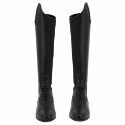 Hot Riding World - Bottes d'équitation synthétiques à lacets Noir