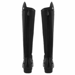 Hot Riding World - Bottes d'équitation synthétiques à lacets Noir