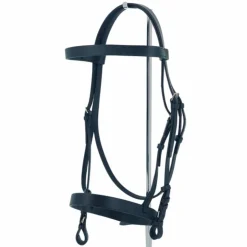 Best Riding World - Bridon muserolle française avec rênes Noir