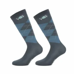 Riding World - Chaussette losange (x2) Marine