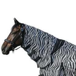 New Riding World - Chemise anti-mouches mesh Combo Belly zebre Blanc