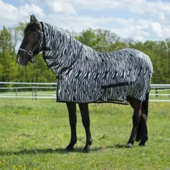 Best Riding World - Chemise filet Combo zèbre Blanc