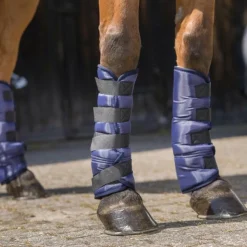 Sale Riding World - Guêtres de transport basses marine x4