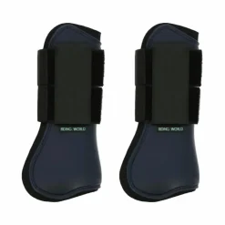 New Riding World - Guêtres protège-tendons x2 Marine