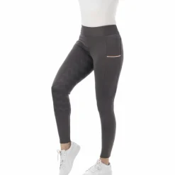 Riding World - Legging d'équitation femme agadir Gris Sale