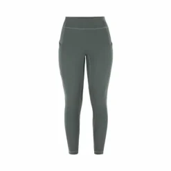 Online Riding World - Legging d'équitation polaire femme Volga gris/ Vert