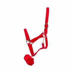 Riding World - Licol et longe Club Rouge Hot