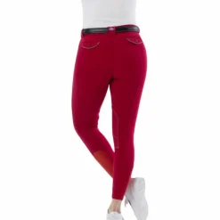 Outlet Riding World - Pantalon d'équitation femme Alexandrie Rouge