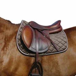 New Riding World - Tapis de selle Velours Marron