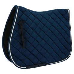 Sale Riding World - Tapis de selle Velours Marine