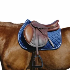 Sale Riding World - Tapis de selle Velours Marine