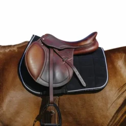 Clearance Riding World - Tapis de selle Corduroy Noir