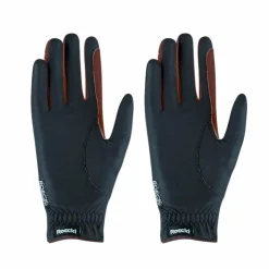 New Roeckl - Gants d'équitation Malta / moka Noir