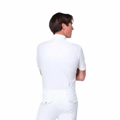 Outlet Sabbia Bianca - Chemise manches courtes Enzo Blanc