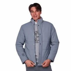 New Sabbia Bianca - Manteau manches longues col montant homme Hero Gris