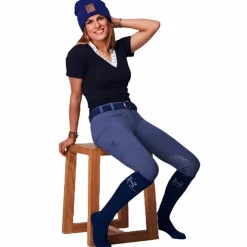 Sabbia Bianca - Pantalon d'équitation femme Venus / bleu Gris Discount