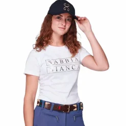 Sabbia Bianca - T-shirt manches courtes femme Diane Blanc New