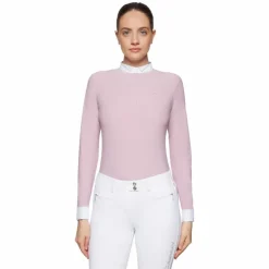 Sale Samshield - Polo de concours manches longues femme Ornella feather Rose