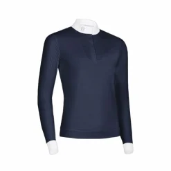 Samshield - Polo manches longues femme Faustine Marine Sale