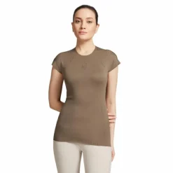 Samshield - T-shirt manches courtes femme Luana Seamless kaki Vert Clearance