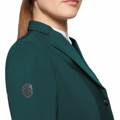 Hot Samshield - Veste de concours femme Victorine Crystal Fabric regular hunter green Vert