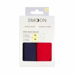 Smoon - Pack culottes menstruelles flux moyen et rouge x2 Bleu