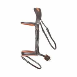 TdeT - Bridon et rênes têtière anatomique Matisse marron/ Tabac