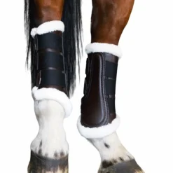 TdeT - Guêtres fermées postérieurs mouton / noir x2 Marron