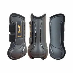 Discount TdeT - Guêtres ouvertes Design noir x2