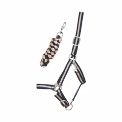 TdeT - Licol doublé avec longe Américaine / beige Marine Best