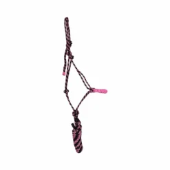 TdeT - Licol éthologique confort + longe noir/rose melange