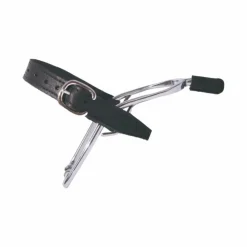 TdeT - Éperons en inox avec embout en cuir femme Gris Online