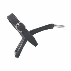 Discount TdeT - Éperons Prince de galles cuir junior Noir