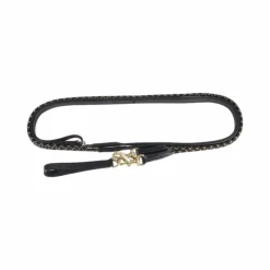 TdeT - Rênes allemandes corde et cuir noir Online