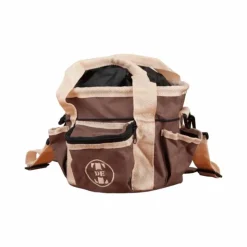 Discount TdeT - Sac de pansage petit modèle marron/ beige