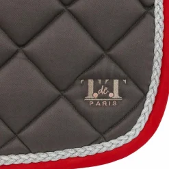 TdeT - Tapis de selle Fontainebleau / rouge Gris Clearance
