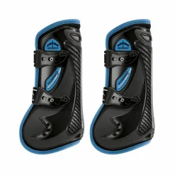 Veredus - Guêtres ouvertes Carbon Gel Vento Color Edition Noir/ Bleu x2 Hot