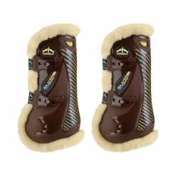 Veredus - Guêtres ouvertes Kevlar Gel Vento Save the Sheep Marron x2